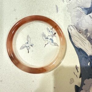 Peach Blossom Pink Jinsi Jade Bangle/Bracelet—62mm